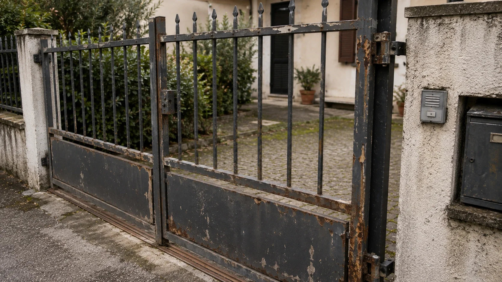 Cancello in ferro vecchio o arrugginito: quando ripararlo, restaurarlo o sostituirlo